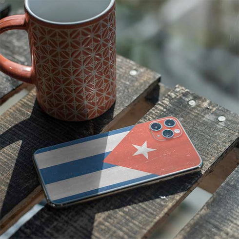 Cuban Flag Distressed iPhone 11 Pro Max Skin